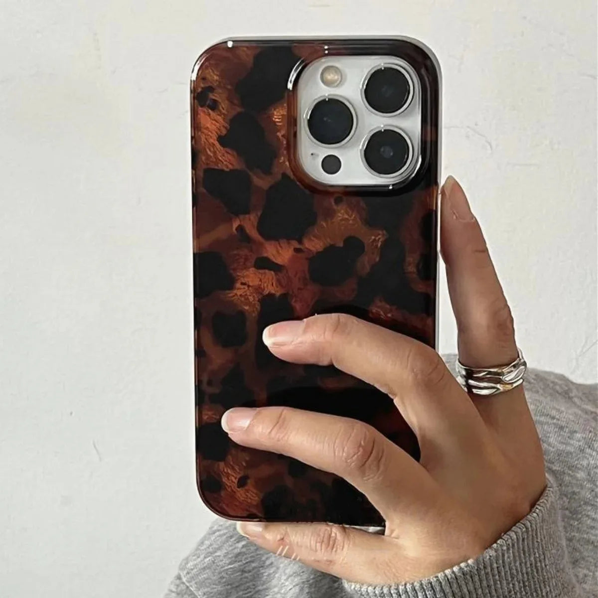 Retro Bernstein Hülle iPhone 7-16 Pro