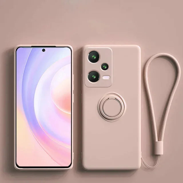 Silikonhülle mit Ring für Xiaomi & Redmi