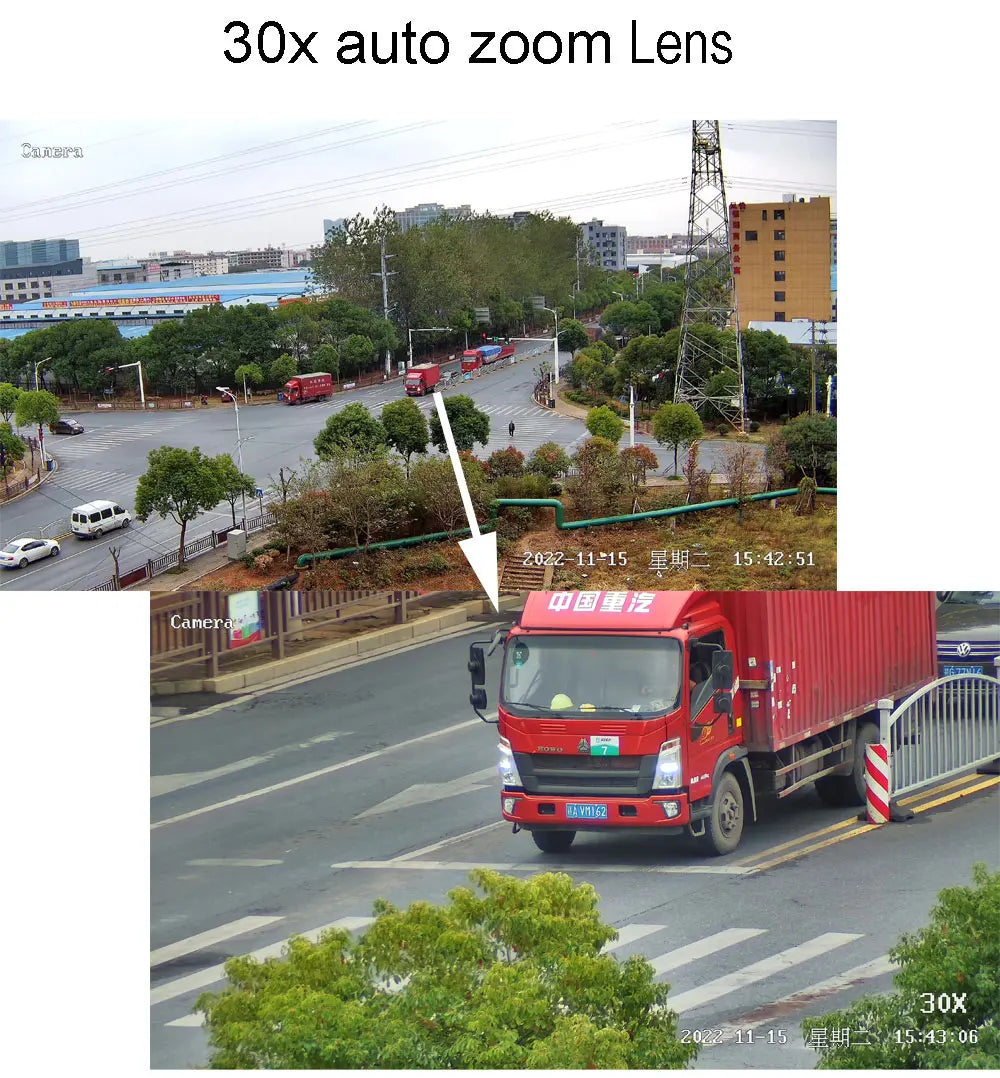 4MP PTZ IP Kamera mit 30X Zoom und PoE Dome