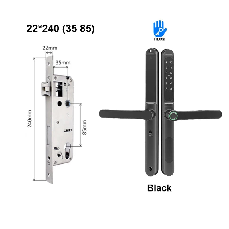 TTLock Aluminium Smart Türschloss Fingerabdruck Passwort RFID