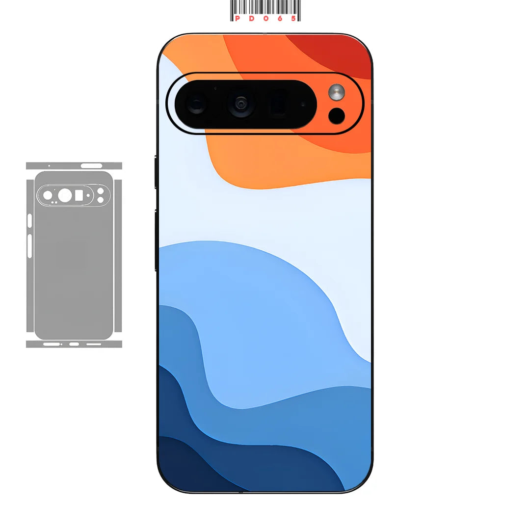 Bunte Hautfolie für Pixel 9–6 Pro Rückseite