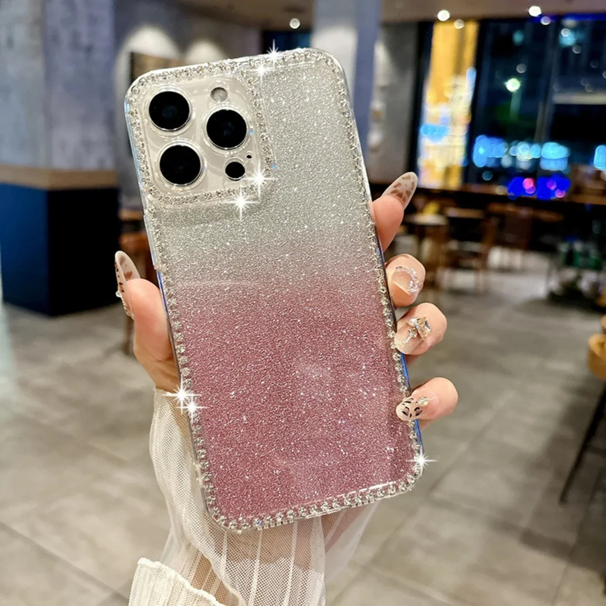 Transparente Diamant TPU Hülle für Samsung S25