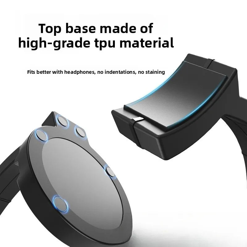 Multifunctional headphone stand for desk