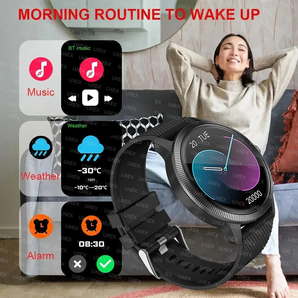 AMOLED Smartwatch Herren 1,3 Zoll Gesundheitstracker