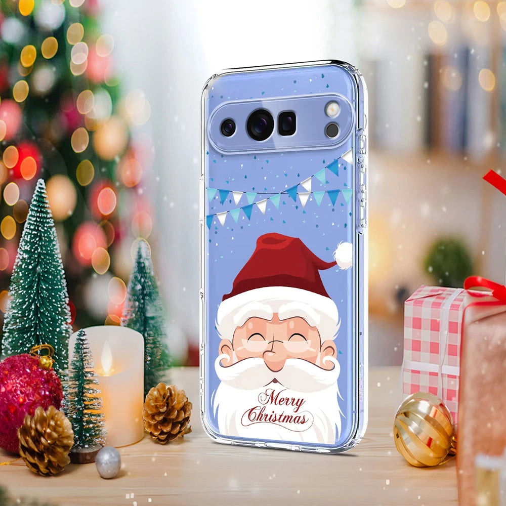 Transparent Christmas phone case for Google Pixel