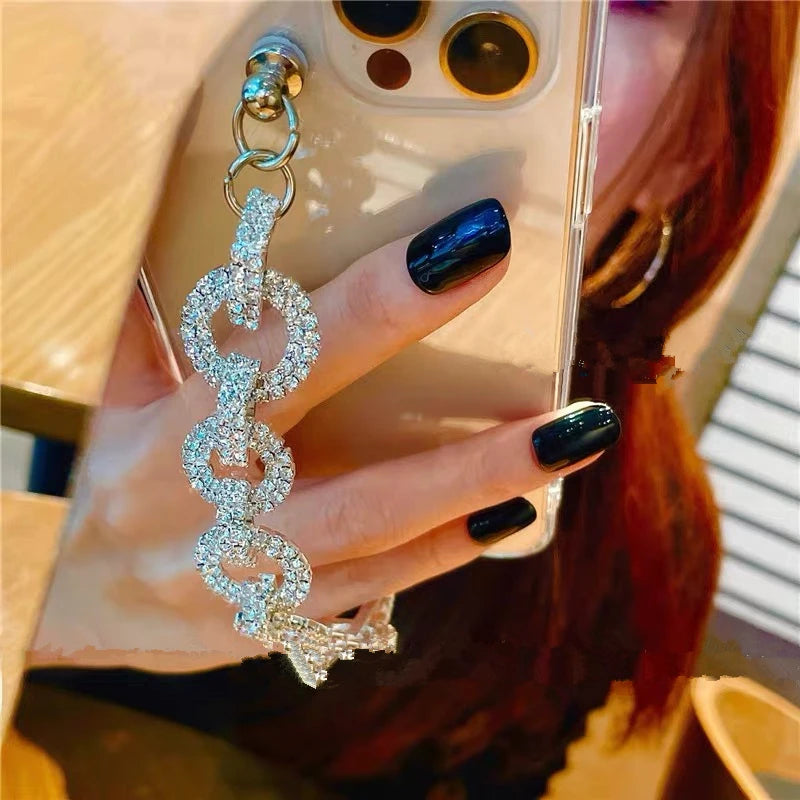 Luxus Glitzer Diamant Armband Hülle für iPhone 17