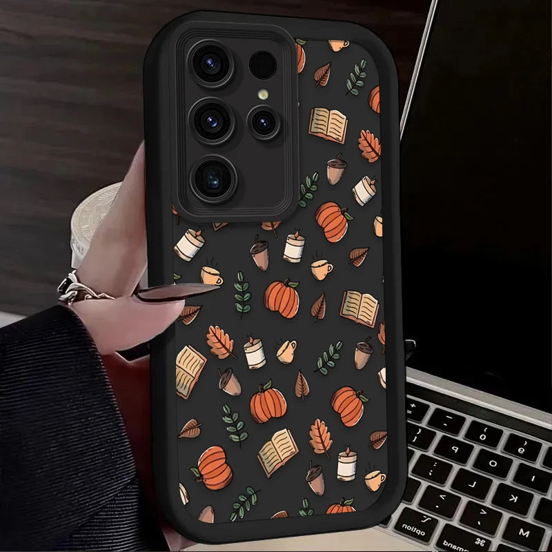 Süße Halloween Kürbis Schädel Hülle Samsung Galaxy