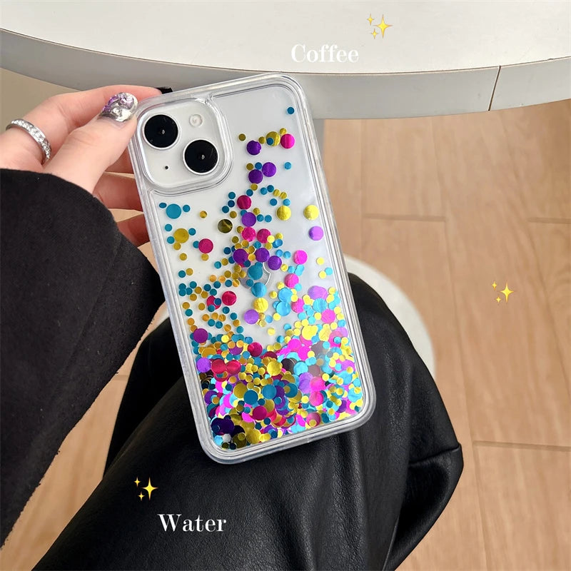 Glitzernde Flüssighülle für iPhone 17 Pro Max