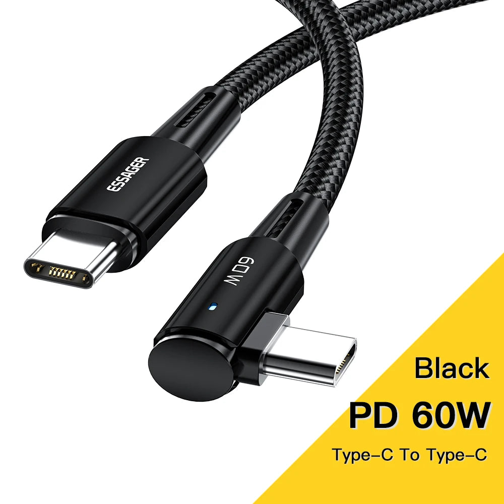 Essager 100 W USB‑C Kabel mit Winkel