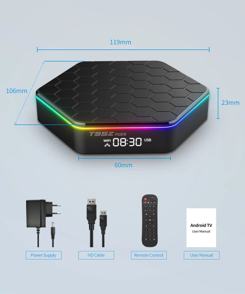 Android 12 TV Box 4K/6K mit WiFi6 und 3D