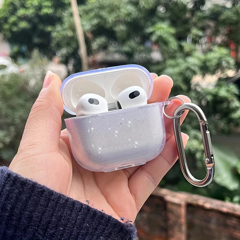 Glitzer Transparente Hülle für AirPods Pro 1 & 2