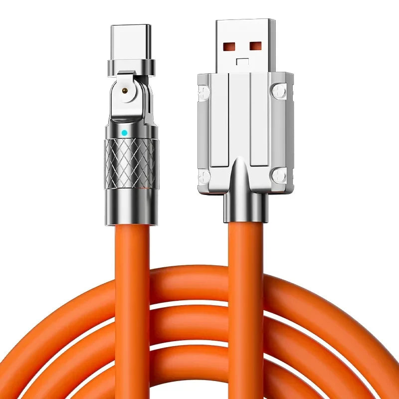 120W 7A USB-C Schnellladekabel 180°