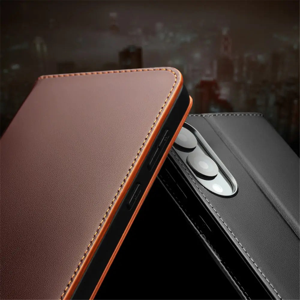 Premium Lederhülle für Samsung Galaxy S25 Edge Business