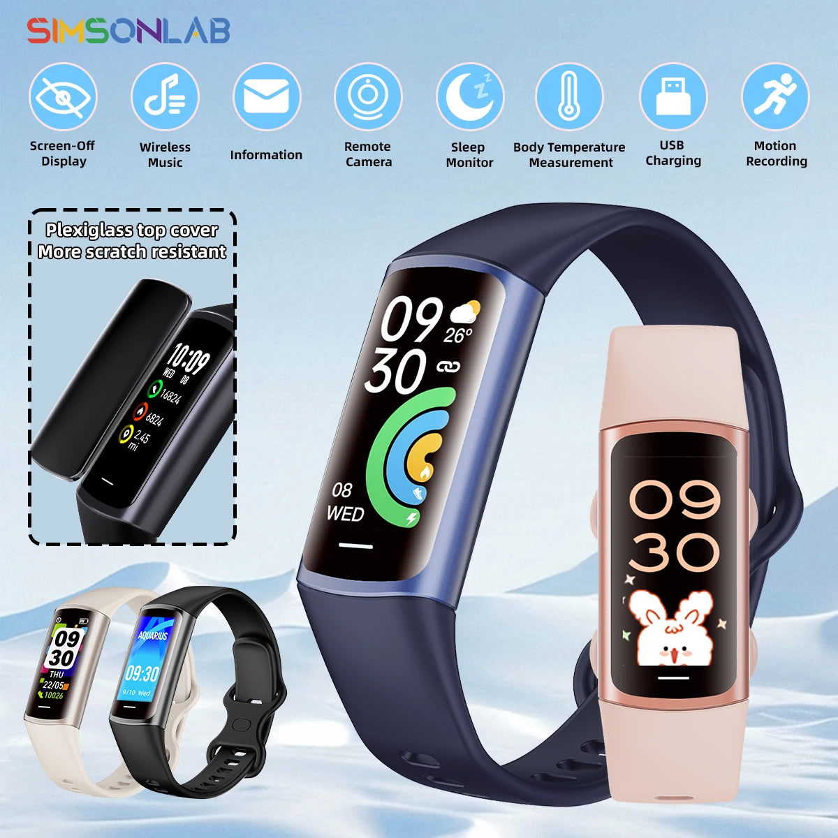 Sport Smartwatch 2025 Bluetooth Anruf Musik Fitness Uhr