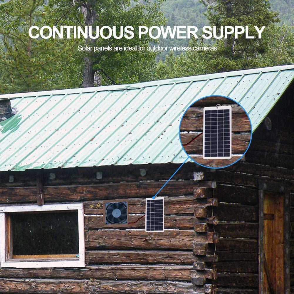 10W portable solar charger for 12V batteries