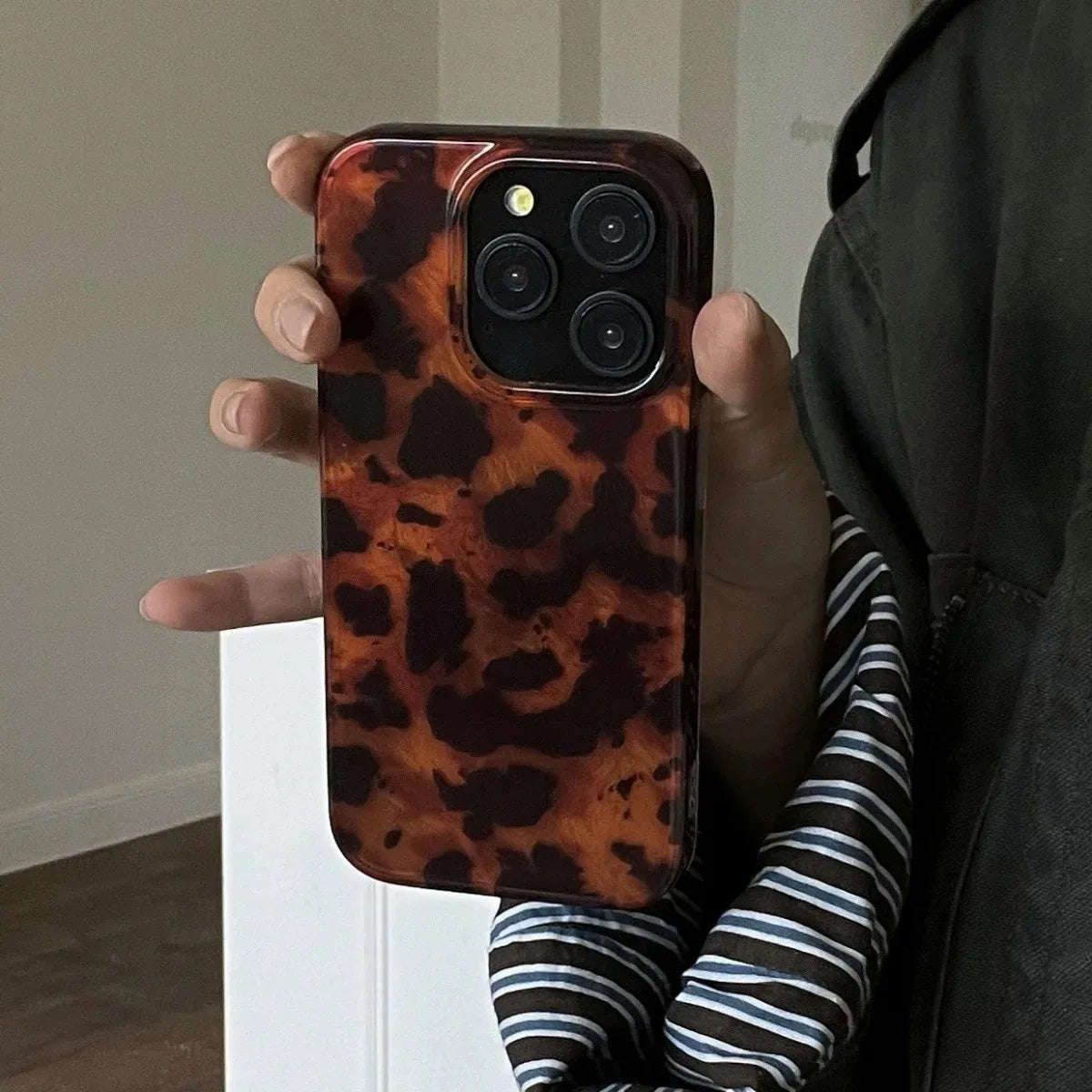 Retro Bernstein Hülle iPhone 7-16 Pro