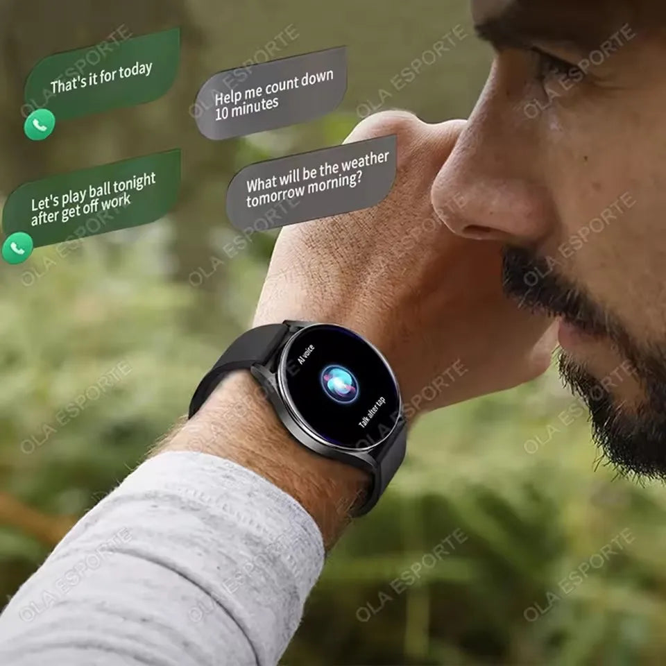 Moderne Smartwatch 2025 mit Bluetooth & Fitness-Tracker