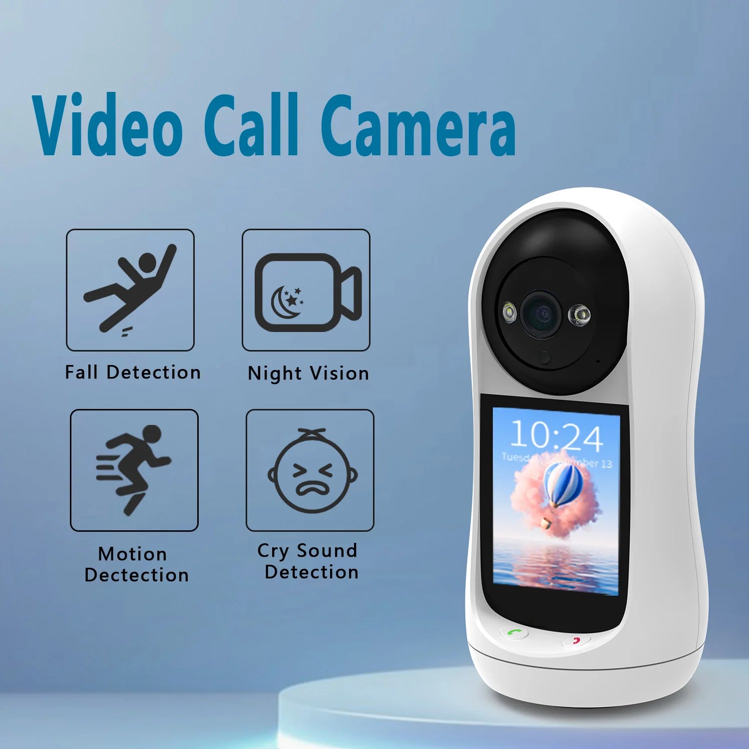 4MP 2K PTZ Camera with Video Call &amp; Baby Monitor