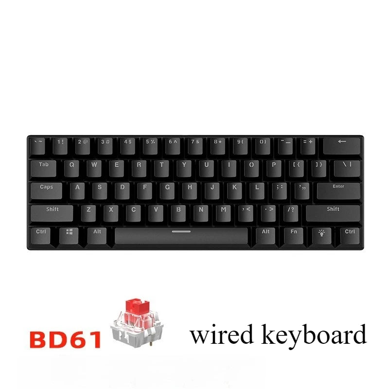 60 % Mechanische Gaming-Tastatur Weiß