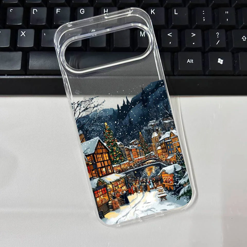 Winterliche TPU Handyhülle mit Schneelandschaft für Google Pixel