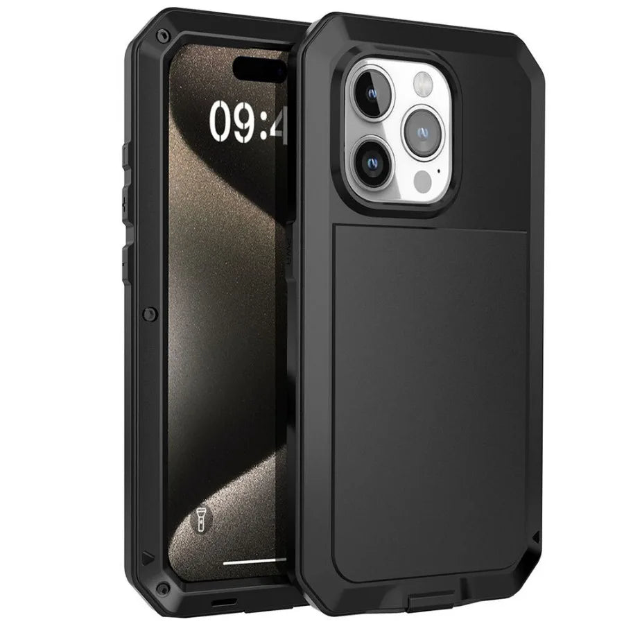 Metall Dual Layer Schrauben Bumper Hülle für iPhone 17