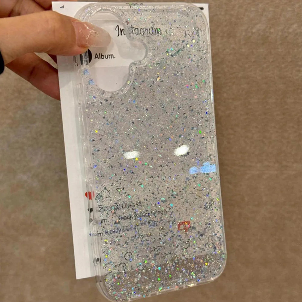 Glitzer Transparente Bling Hülle für iPhone 17