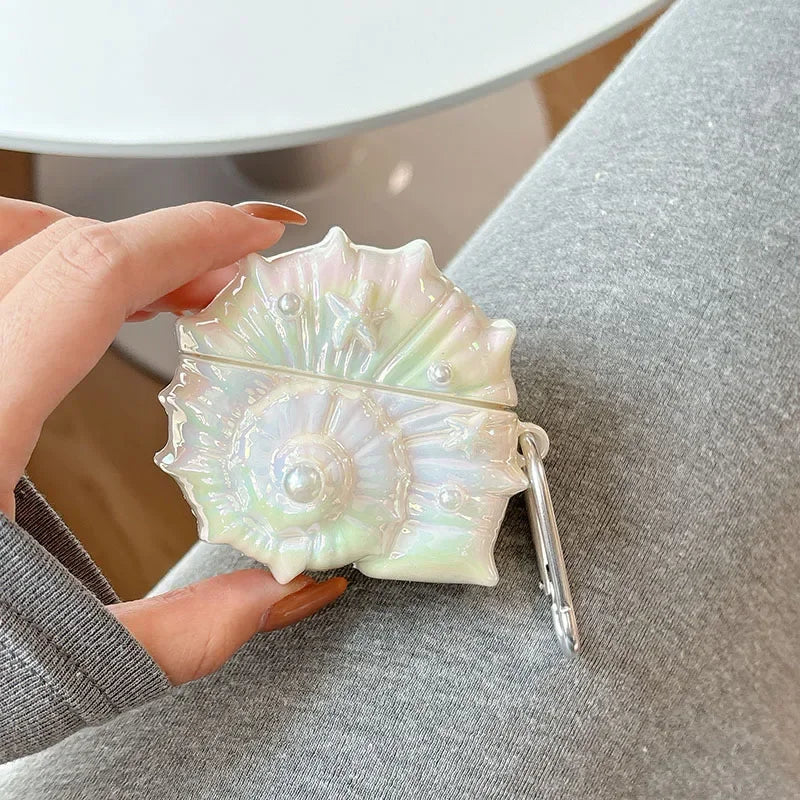 Glitzer Muschel Airpods Hülle Anhänger