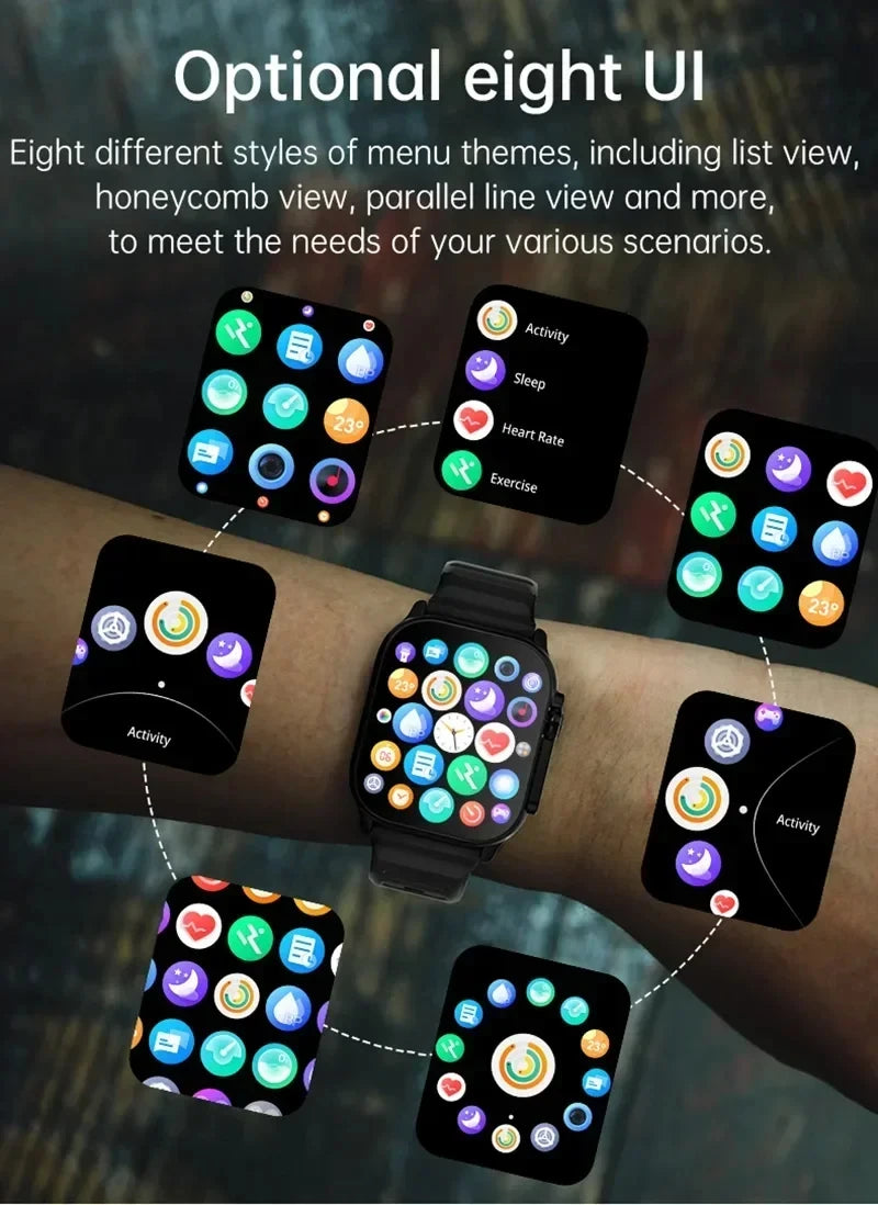LAXASFIT T900Ultra Bluetooth Smartwatch mit Anruf
