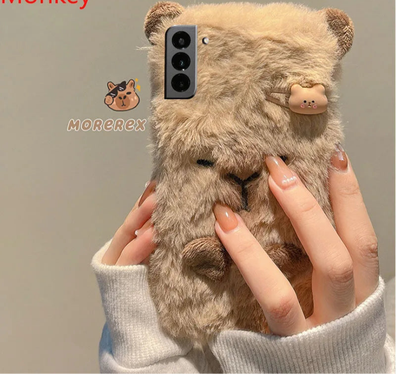Süße 3D Capybara Hülle Flauschig für Samsung