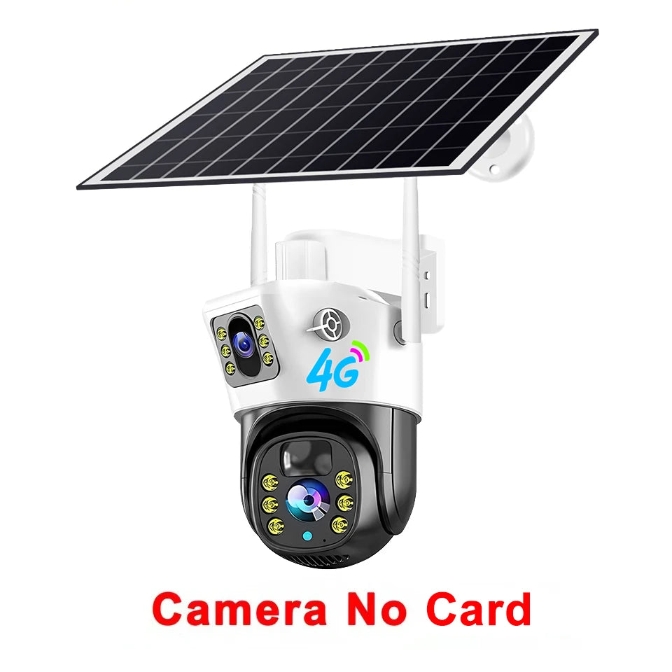 WLAN Dual-Linsen Kamera 4G Solar Nachtsicht Outdoor