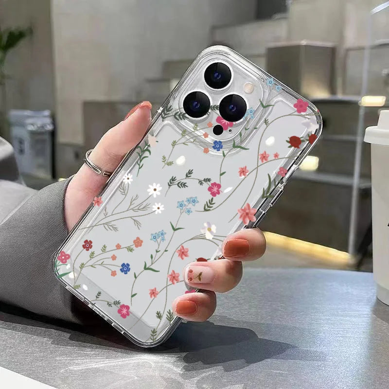 Blumen-Silikonhülle für Xiaomi & POCO Modelle