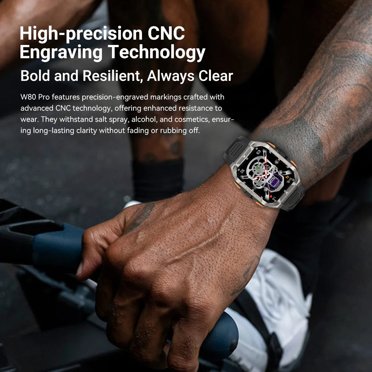Blackview W80 PRO Outdoor Smartwatch mit GPS & Taschenlampe
