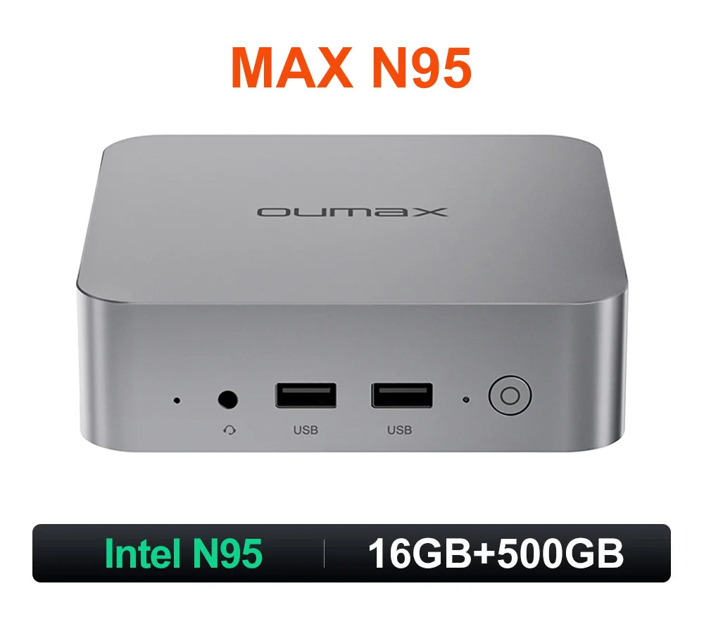 Leiser Mini-PC N100 mit 16GB RAM & 500GB SSD