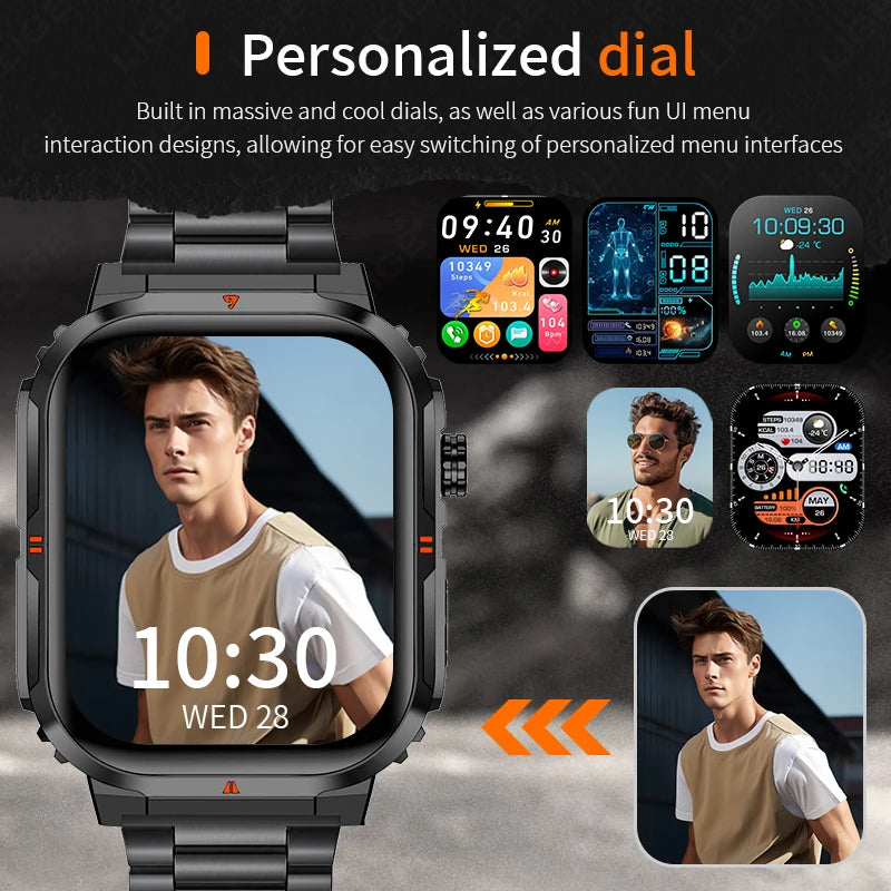 LIGE Outdoor Smartwatch mit LED & BT-Anruf 2024