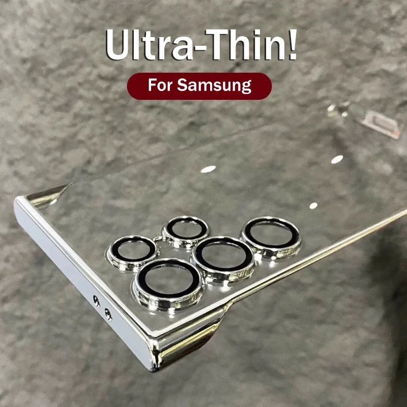 Luxus Rahmenlose Schutzhülle für Samsung S25