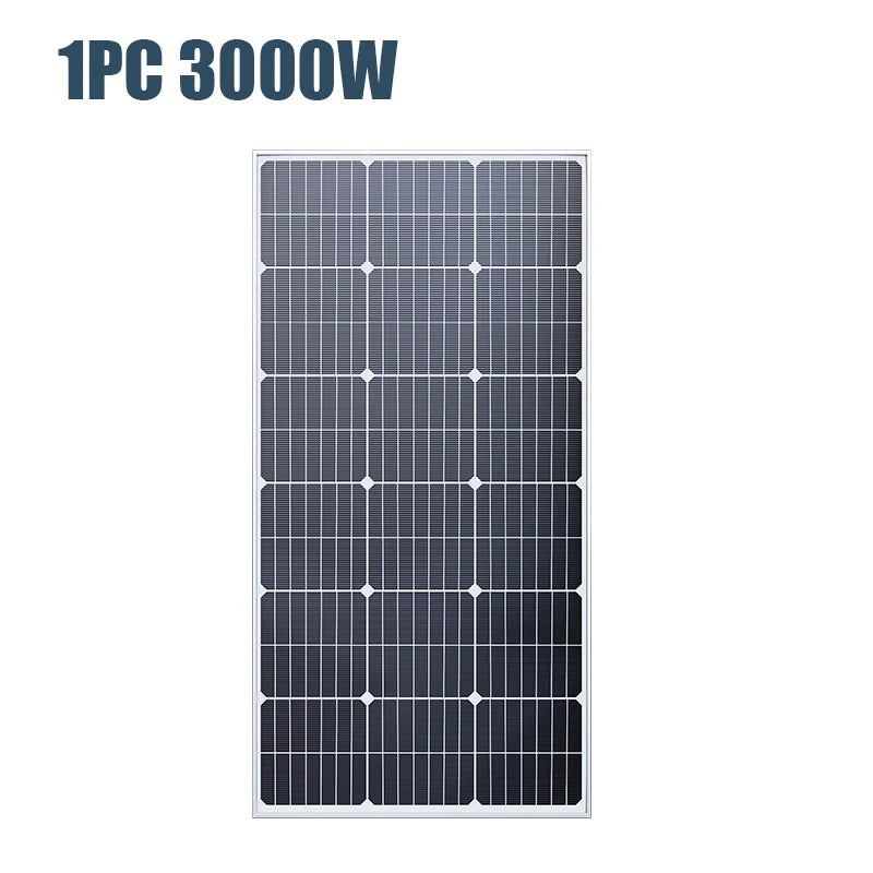 6000W 18V Solar Panel for Home, RV &amp; Camping