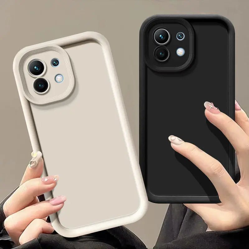Weißes Silikon Case für Xiaomi 11 Lite 5G NE