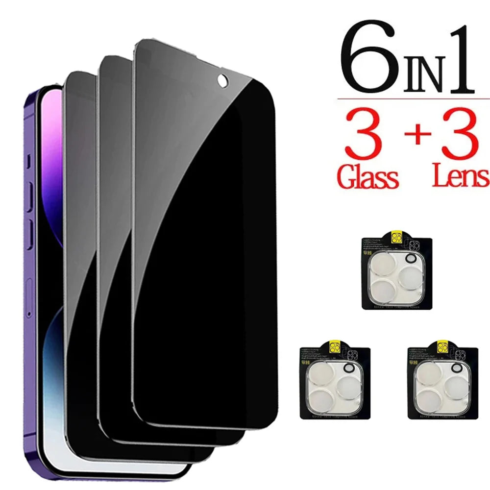 1–4 Stück iPhone Anti-Spionage Glas