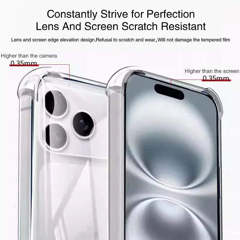 Airbag Handyhülle mit Stoßschutz für iPhone 17 Serie