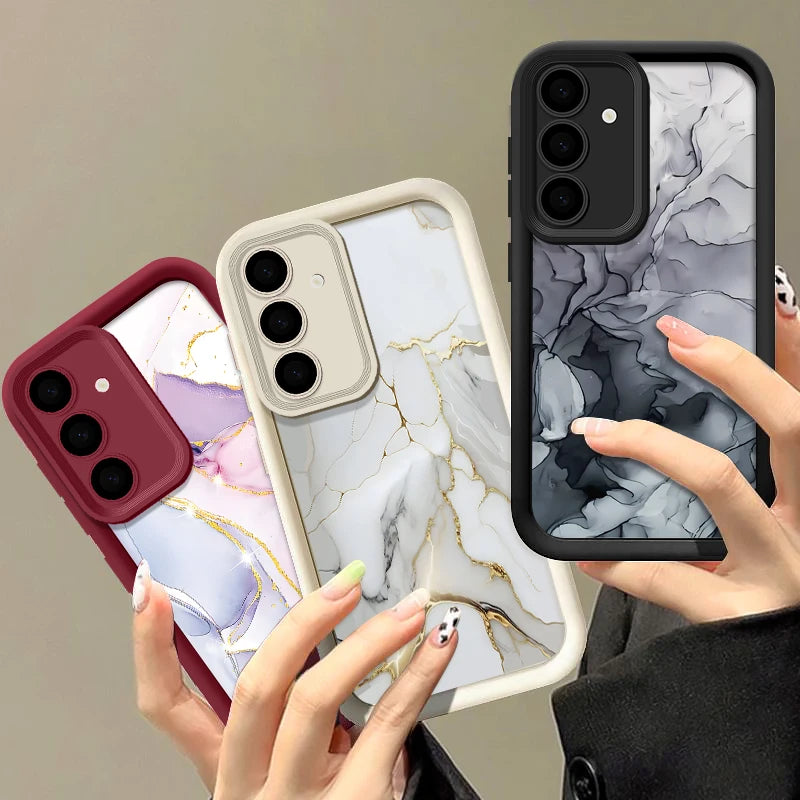 Elegante Marmorhülle für Samsung Galaxy Soft Design