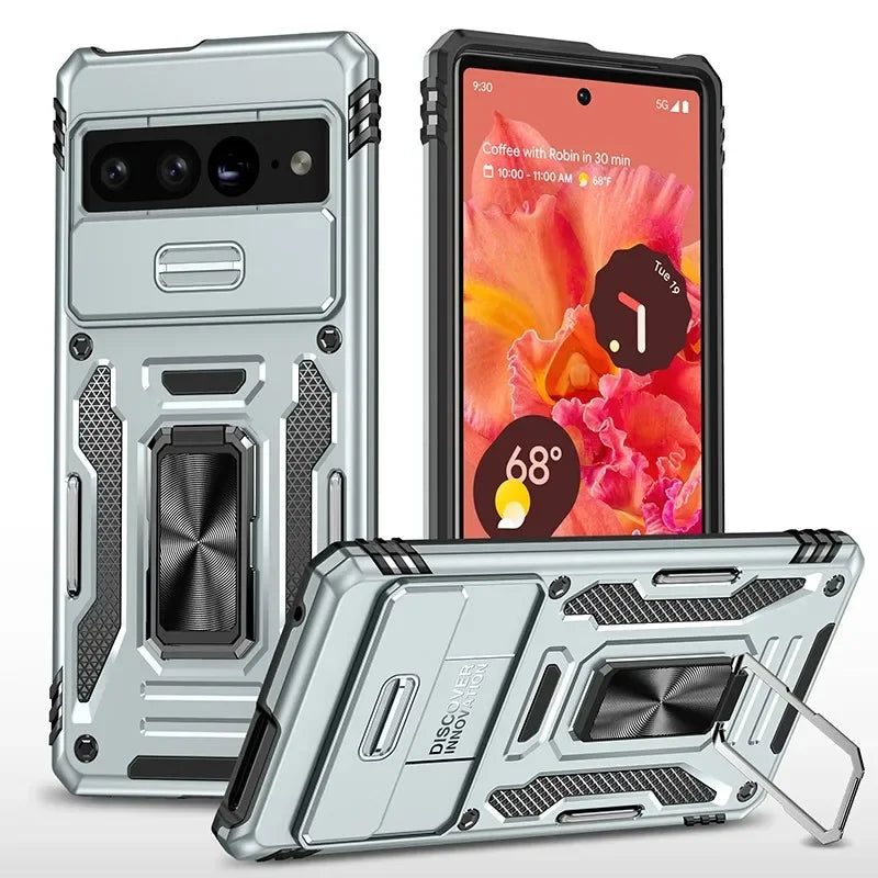 Robuste Pixel 9A Pro Schiebeobjektiv Hülle
