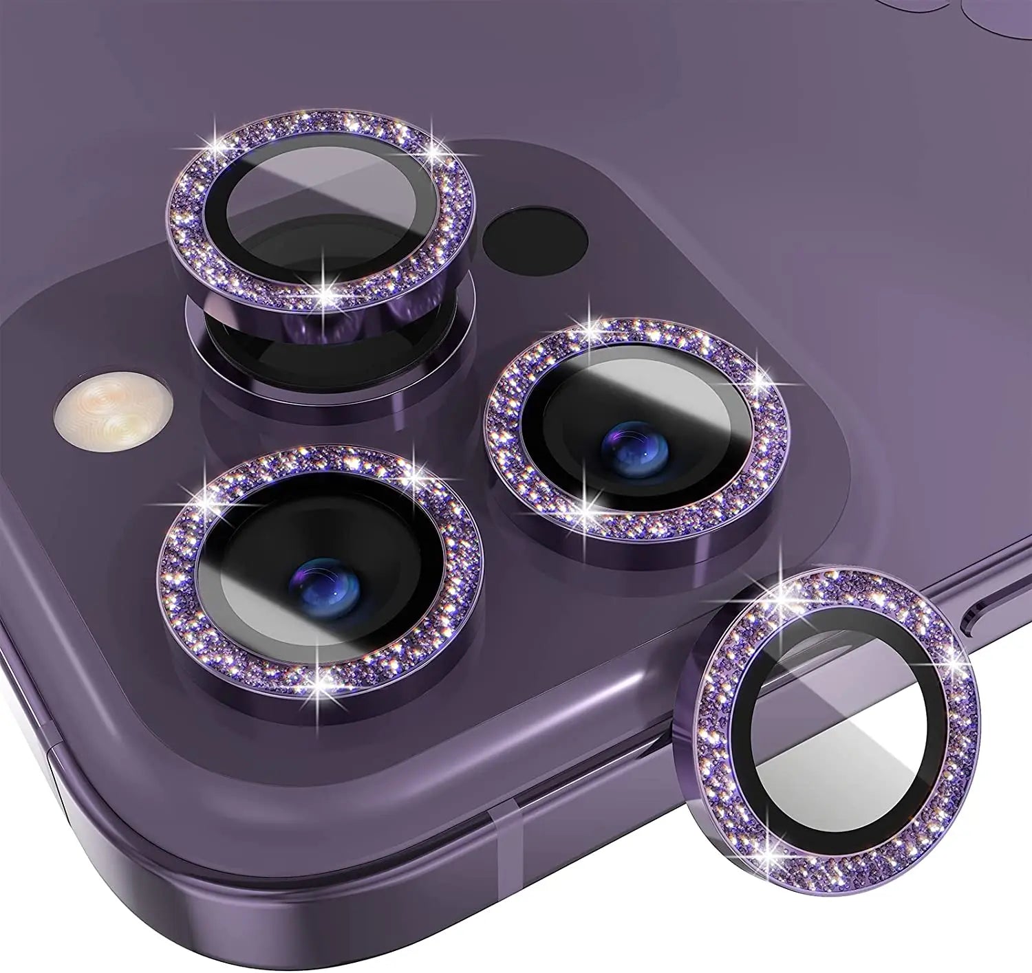 Glitzer Diamant Kamera Schutz iPhone