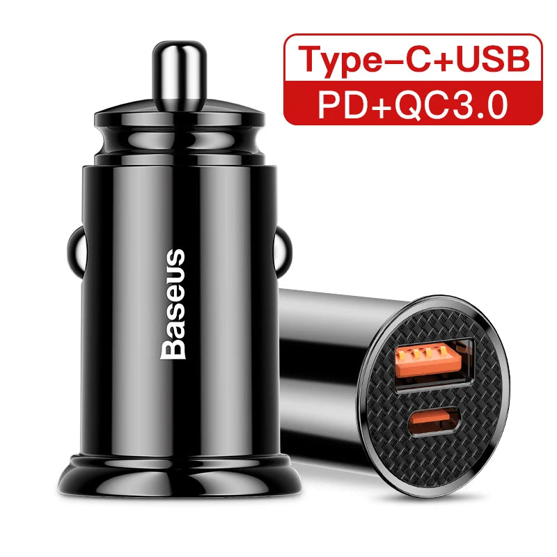 30W Schnellladegerät fürs Auto USB PD