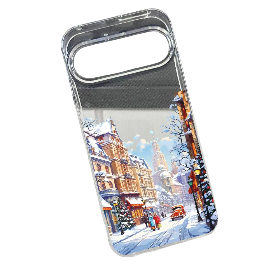 Winterliche TPU Handyhülle mit Schneelandschaft für Google Pixel