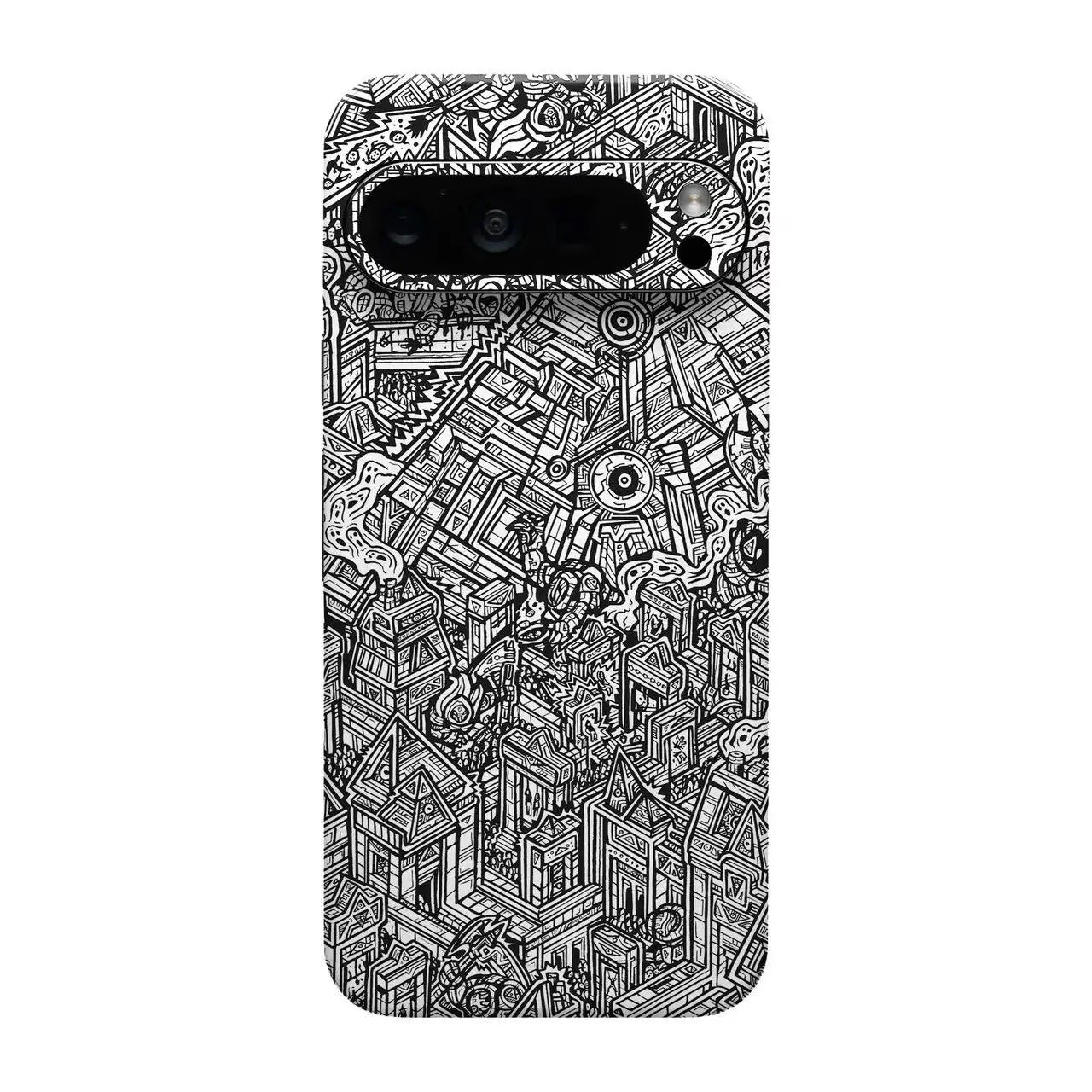 Bunte Aufkleber-Haut für Pixel 9–6 Pro Rückseite