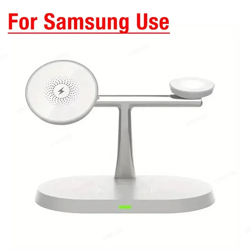3-in-1 Magnet Ladegerät für iPhone & Galaxy Uhr