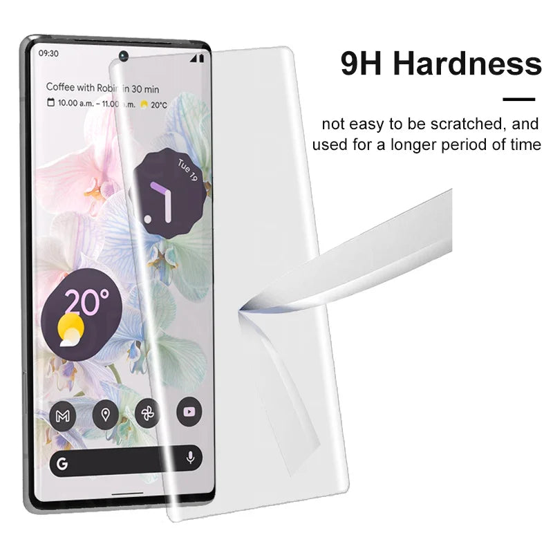 3D UV glass screen protector for Google Pixel 6–8 Pro