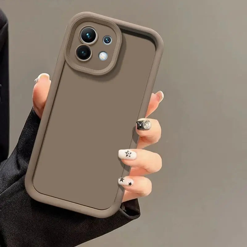 Weißes Silikon Case für Xiaomi 11 Lite 5G NE