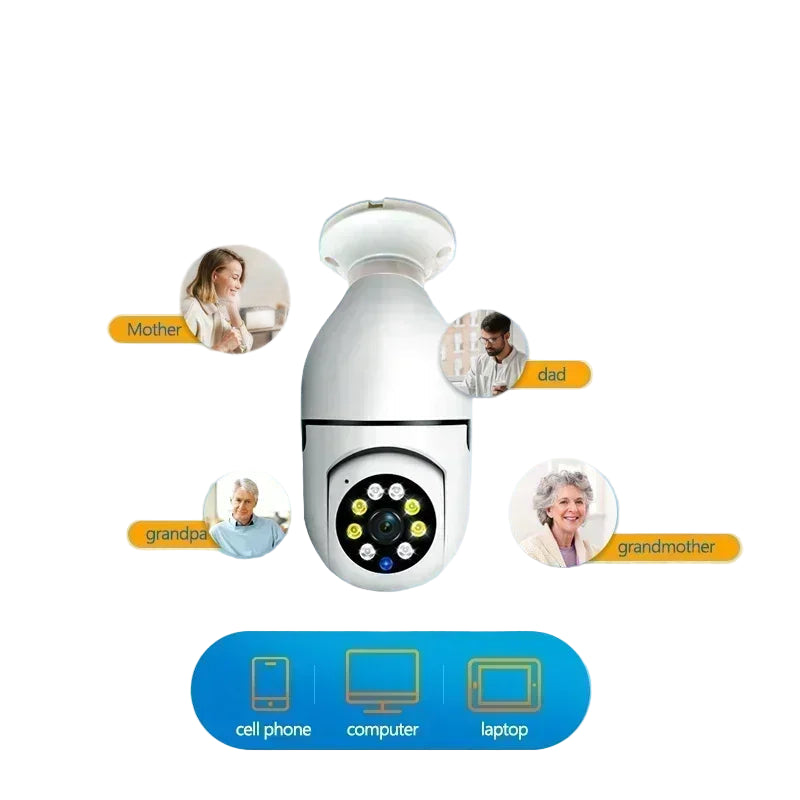 8MP E27 WLAN Kamera mit 10X Zoom & Menschen-Tracking
