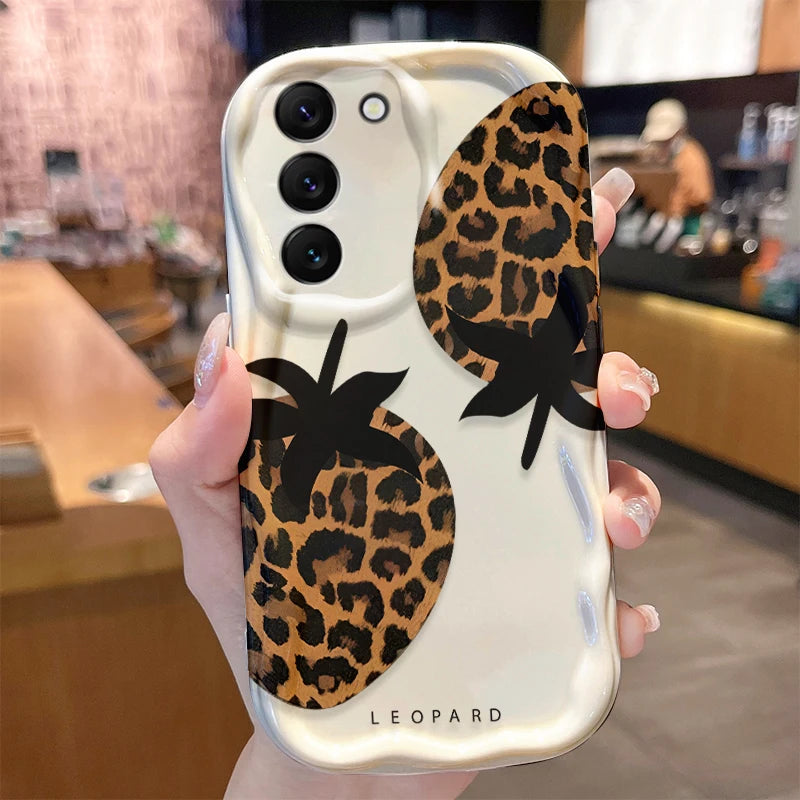 Leopardenhülle für Galaxy S24–A50 Stylisch & Robust